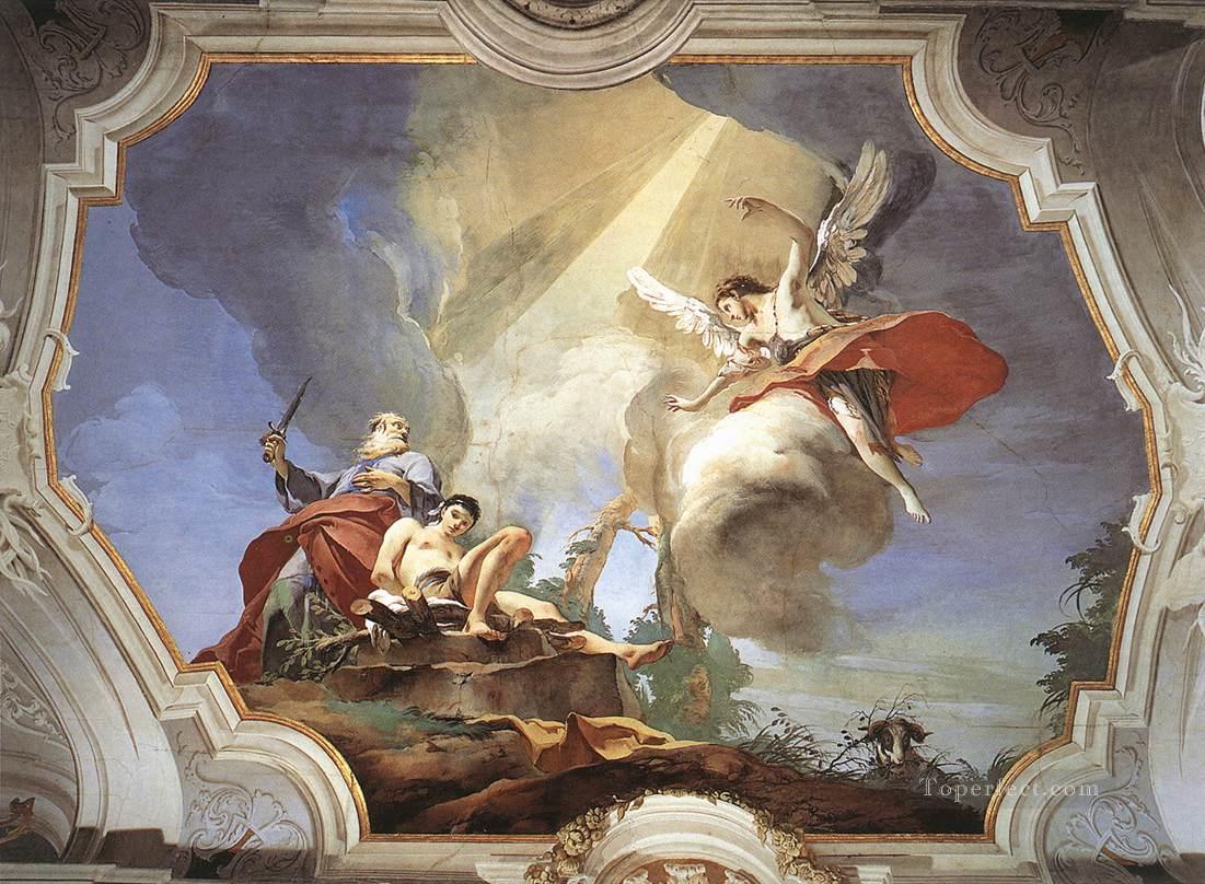 パトリアルカーレ宮殿 イサク・ジョヴァンニ・バティスタ・ティエポロの犠牲油絵